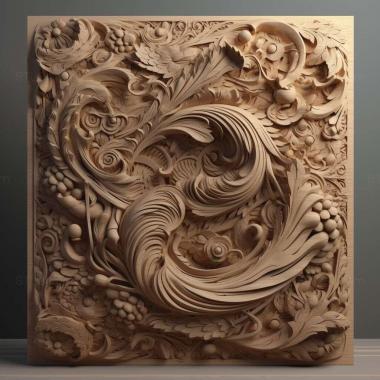 Patterns and decorations stl JAC J7 1 3d model